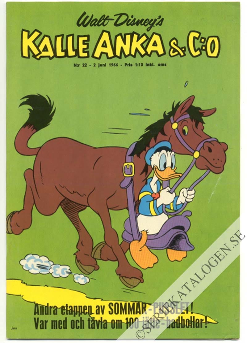 Framsida på Kalle Anka & C:o #22 (1966)