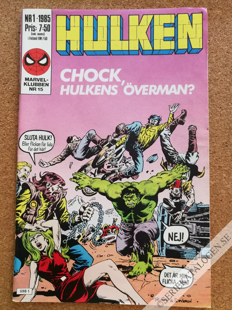 Framsida på Hulken #1 (1985)