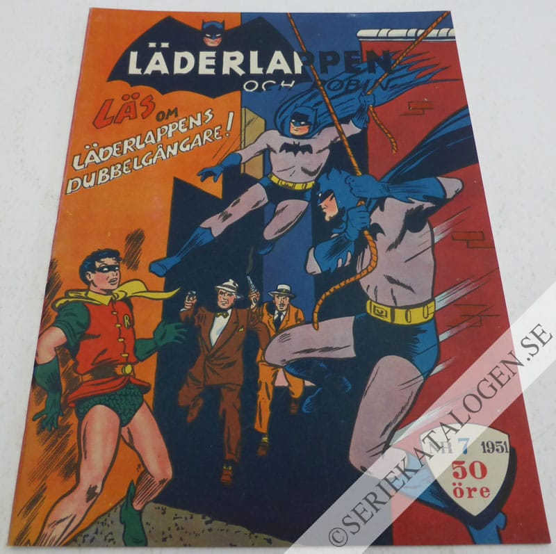 Framsida på Läderlappen och Robin #7 (1951)