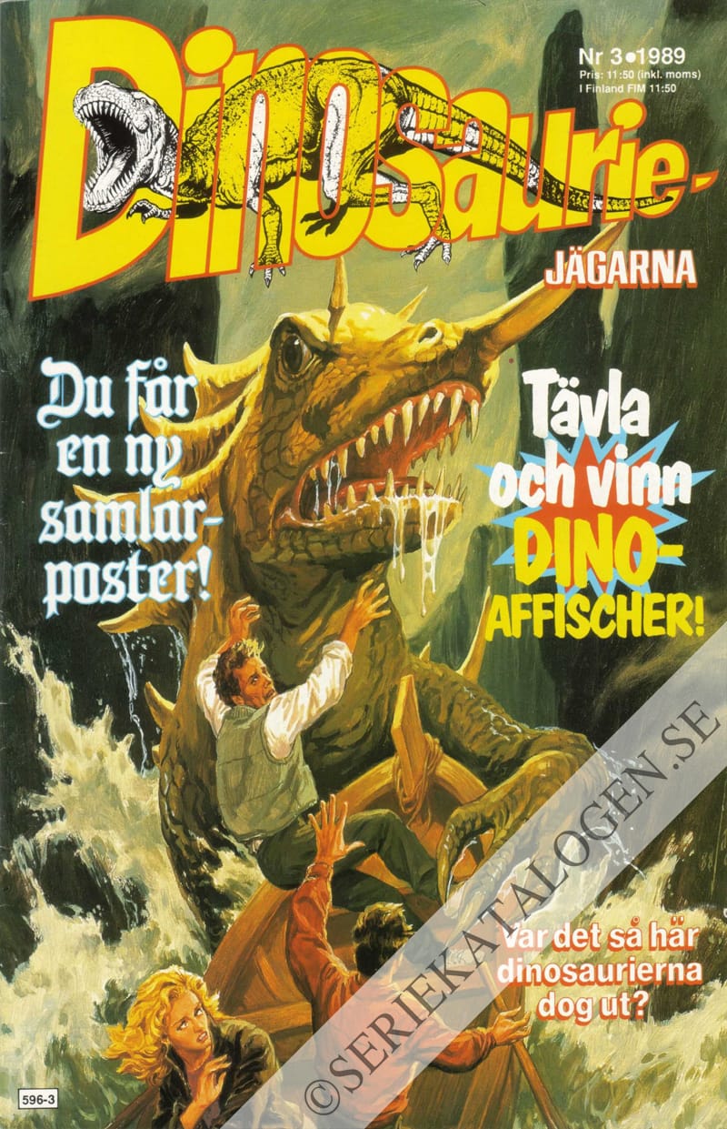 Framsida på Dinosauriejägarna #3 (1989)
