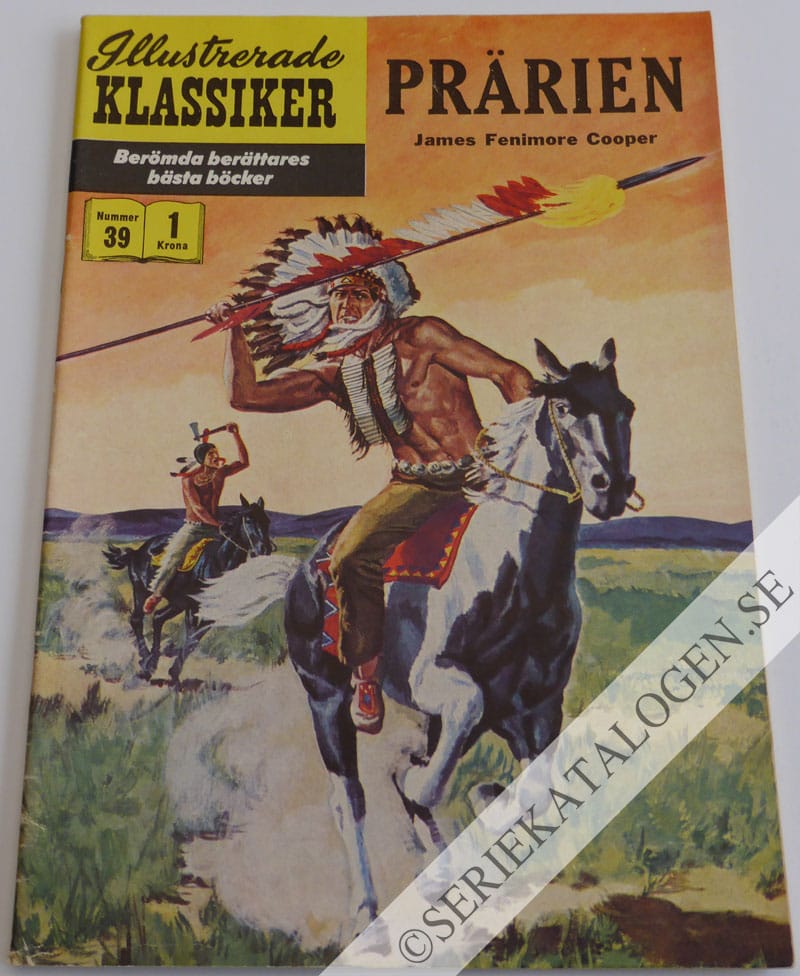 Framsida på Illustrerade Klassiker Prärien (1957)