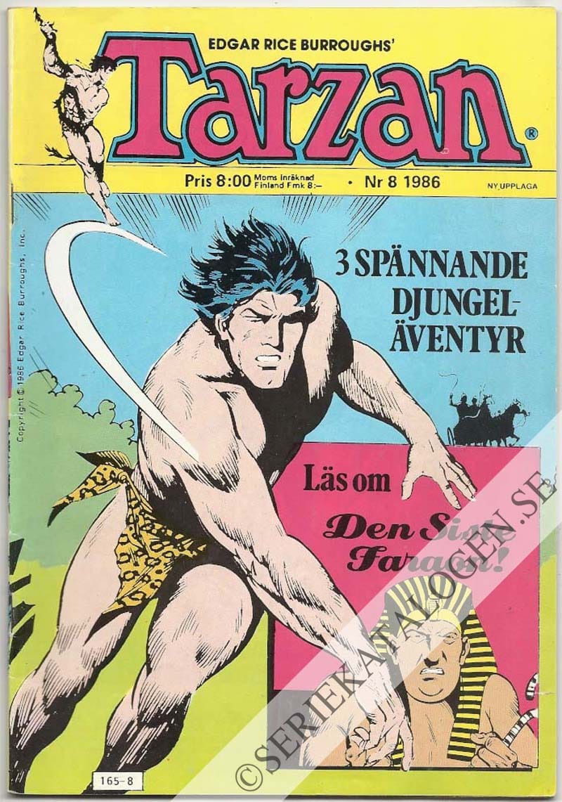 Framsida på Tarzan #8 (1986)