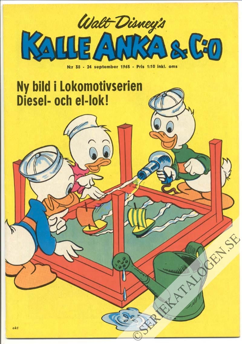 Framsida på Kalle Anka & C:o #38 (1965)