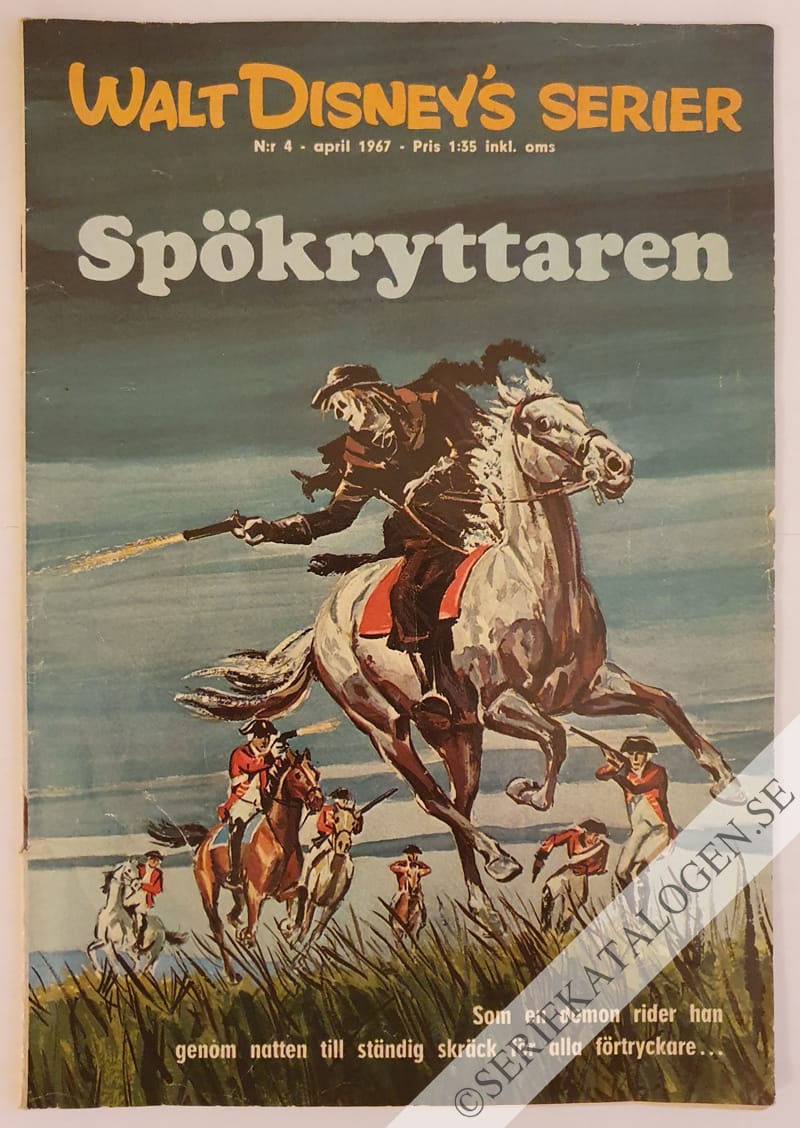 Framsida på Walt Disney's serier Spökryttaren (1967)