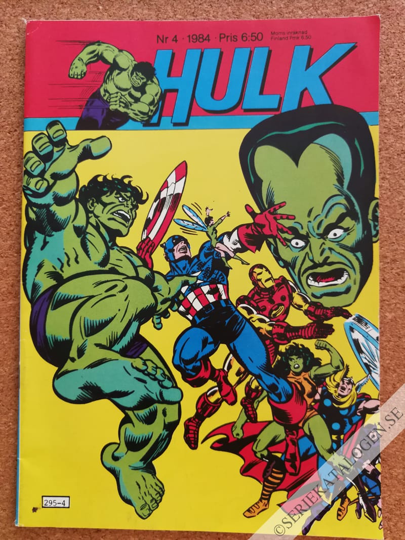 Framsida på Hulk #4 (1984)