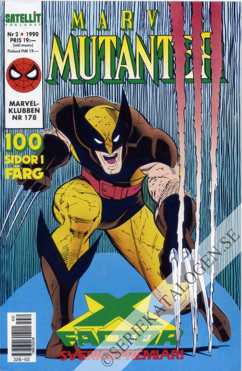 Framsida på Marvel mutanter #2 (1990)