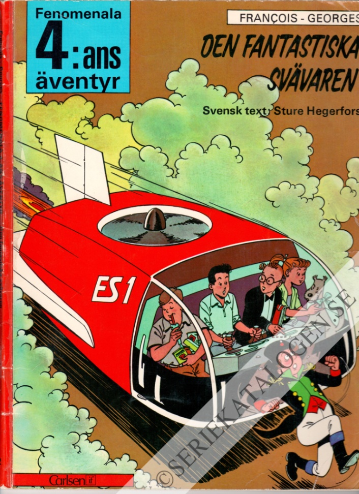 Framsida på Fenomenala 4:ans äventyr Den fantastiska svävaren (1973)
