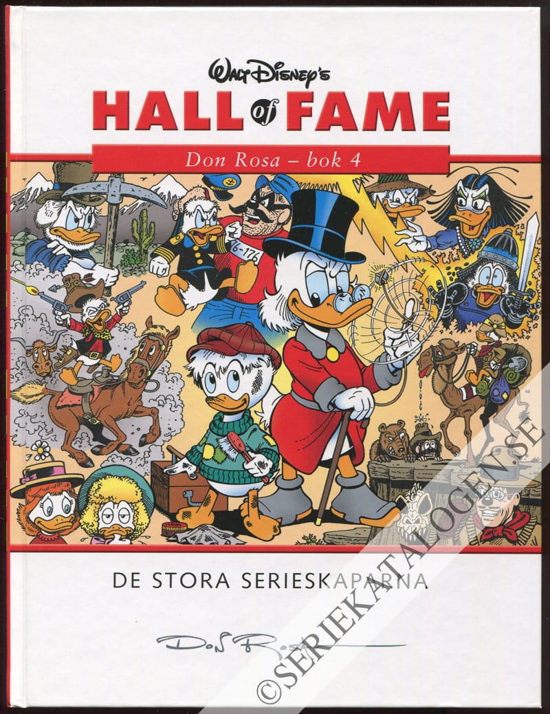 Framsida utan skyddsomslag på Don Rosa - bok 4 (2007)
