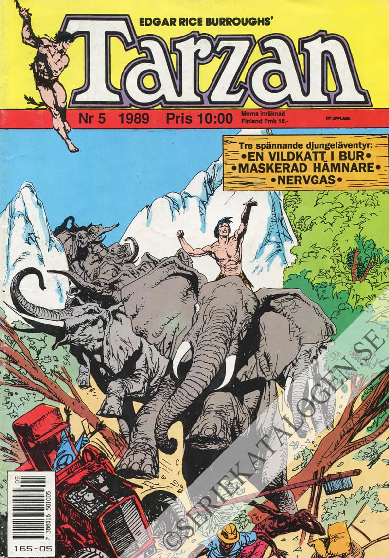 Framsida på Tarzan #5 (1989)