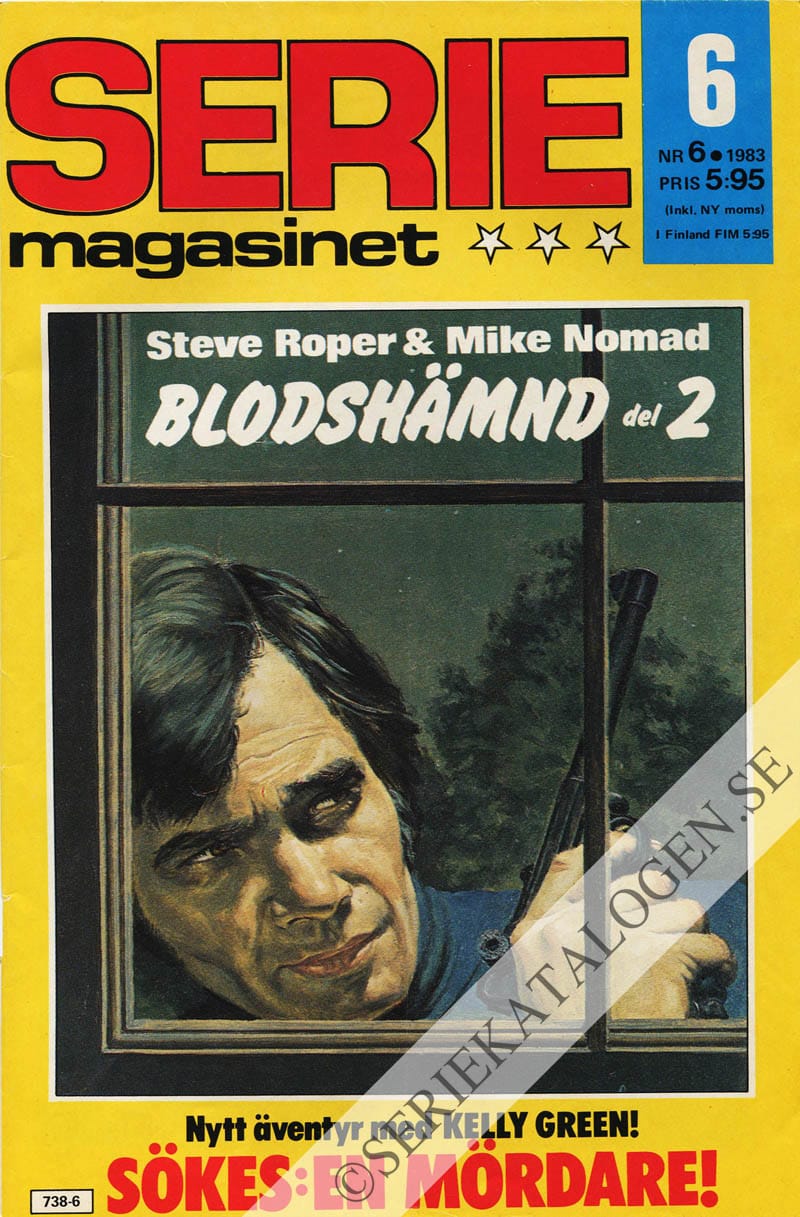 Framsida på Seriemagasinet #6 (1983)