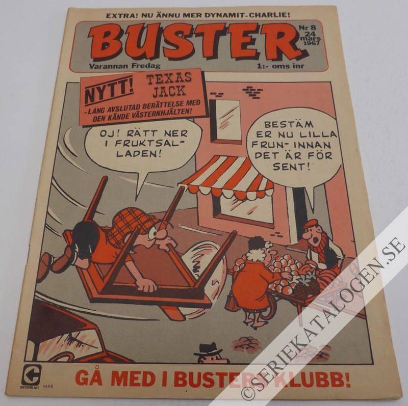 Framsida på Buster #8 (1967)