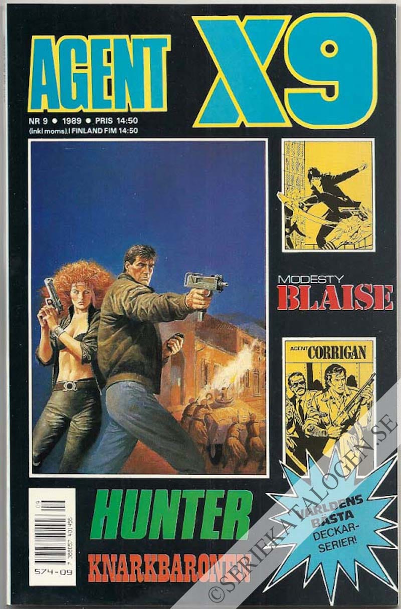 Framsida på Agent X9 #9 (1989)