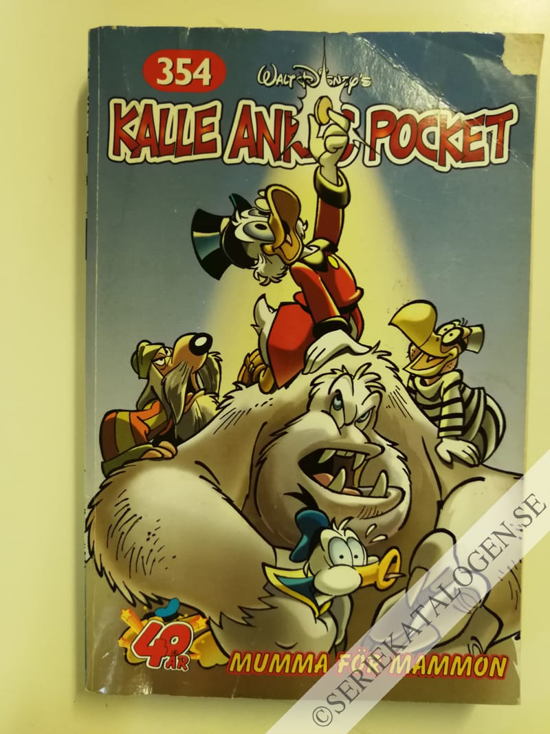 Framsida på Kalle Ankas pocket #354 - Mumma för mammon (2008)