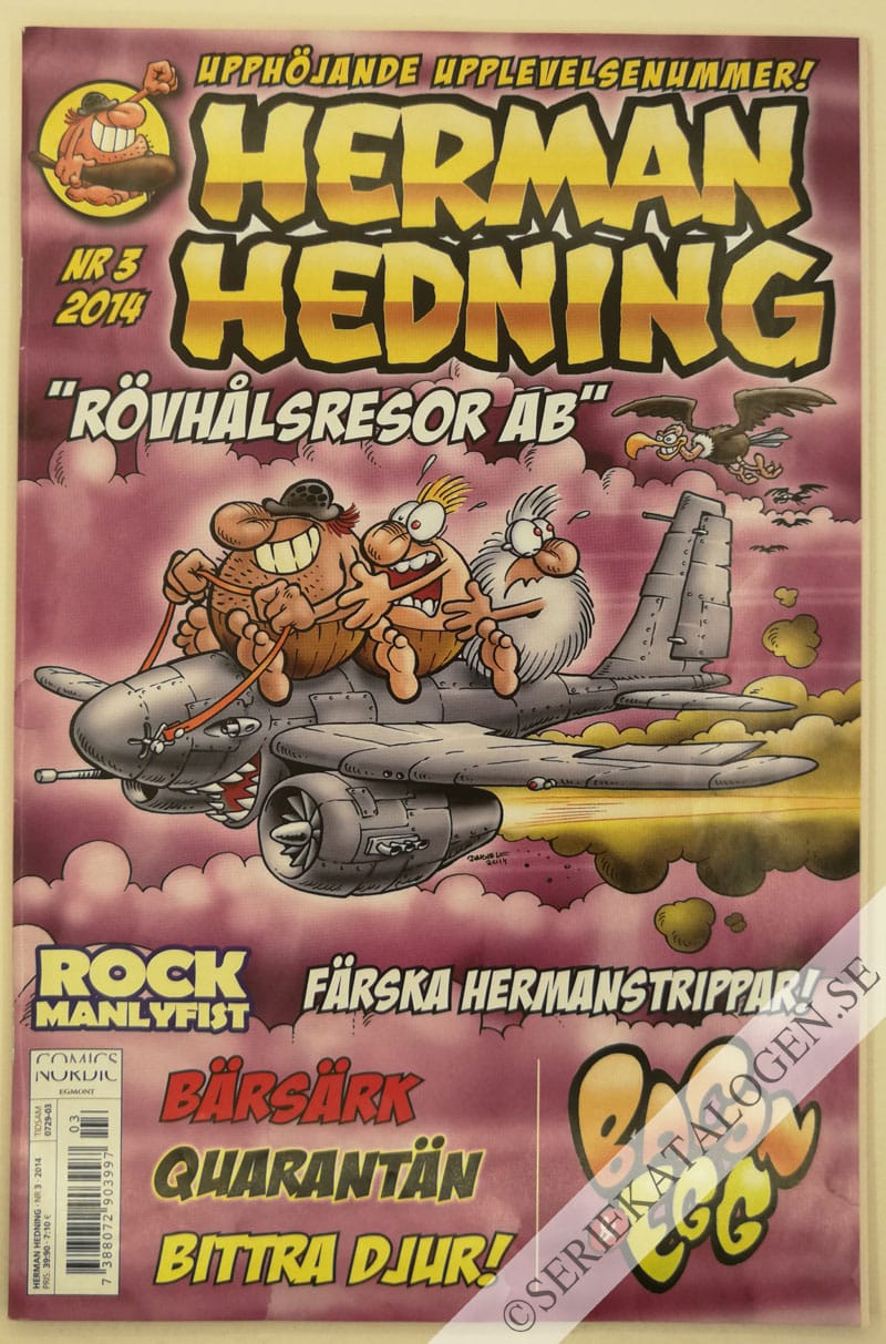 Framsida på Herman Hedning #3 (2014)