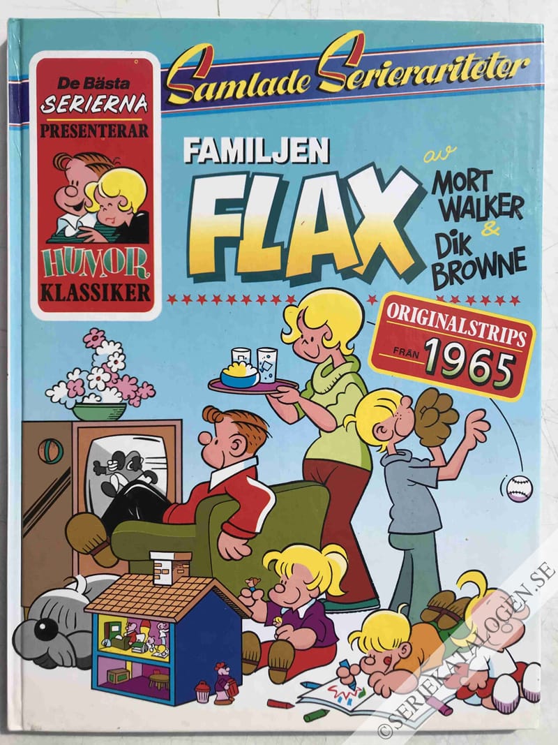 Framsida på Samlade Serierariteter Familjen Flax (1987)