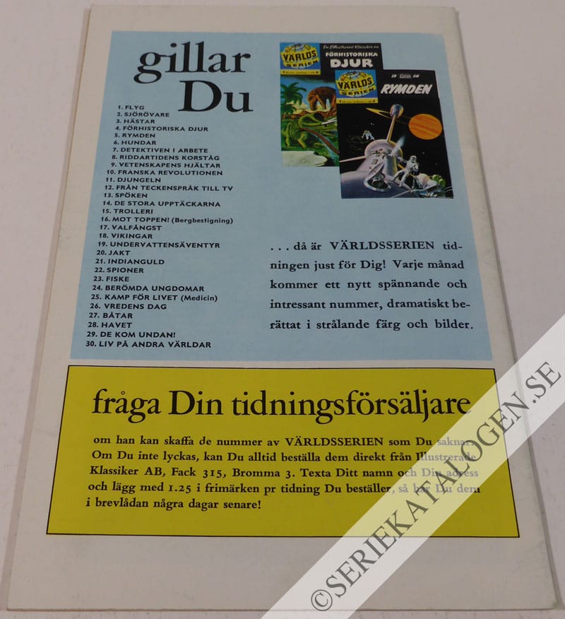 Baksida på Liv på andra världar? (1962)