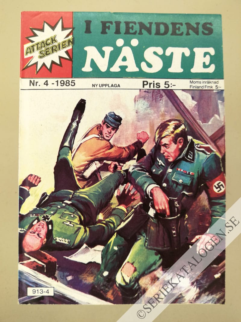 Framsida på Attackserien I fiendens näste (1985)