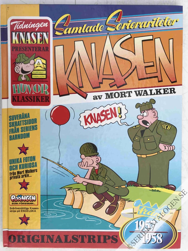 Framsida på Samlade Serierariteter Knasen 1957/58 (1986)