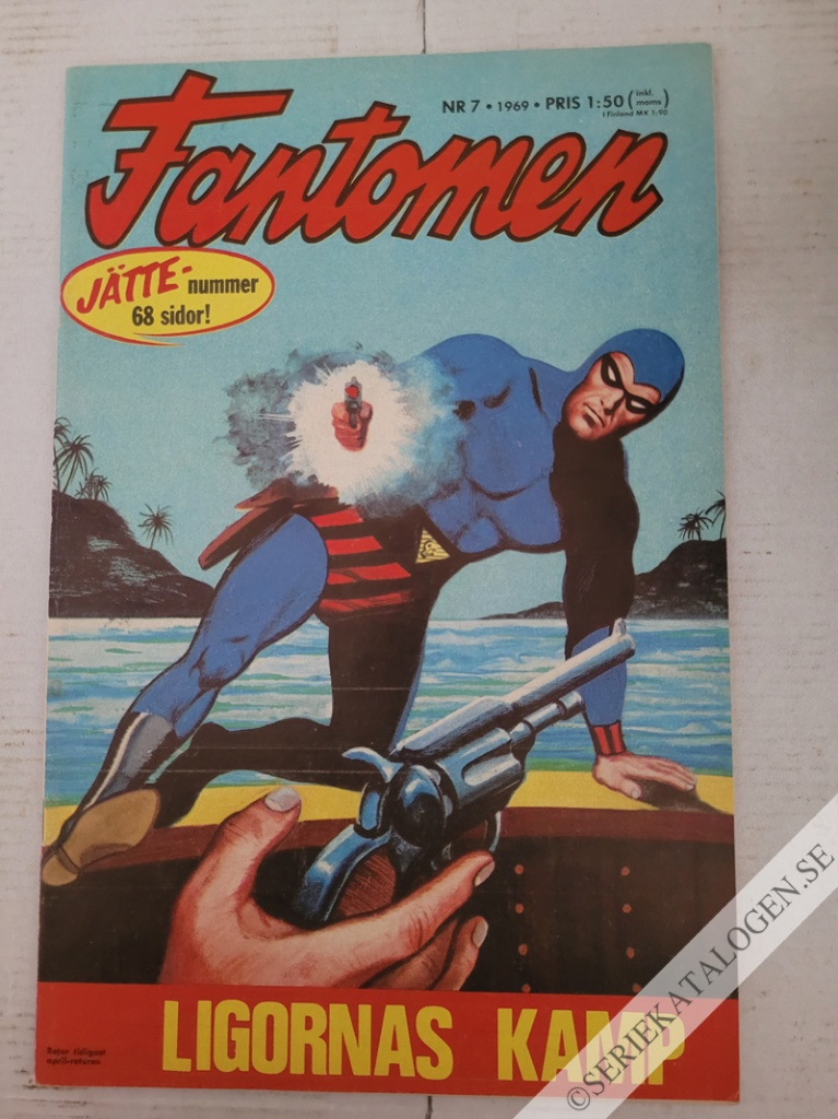 Framsida på Fantomen #7 (1969)