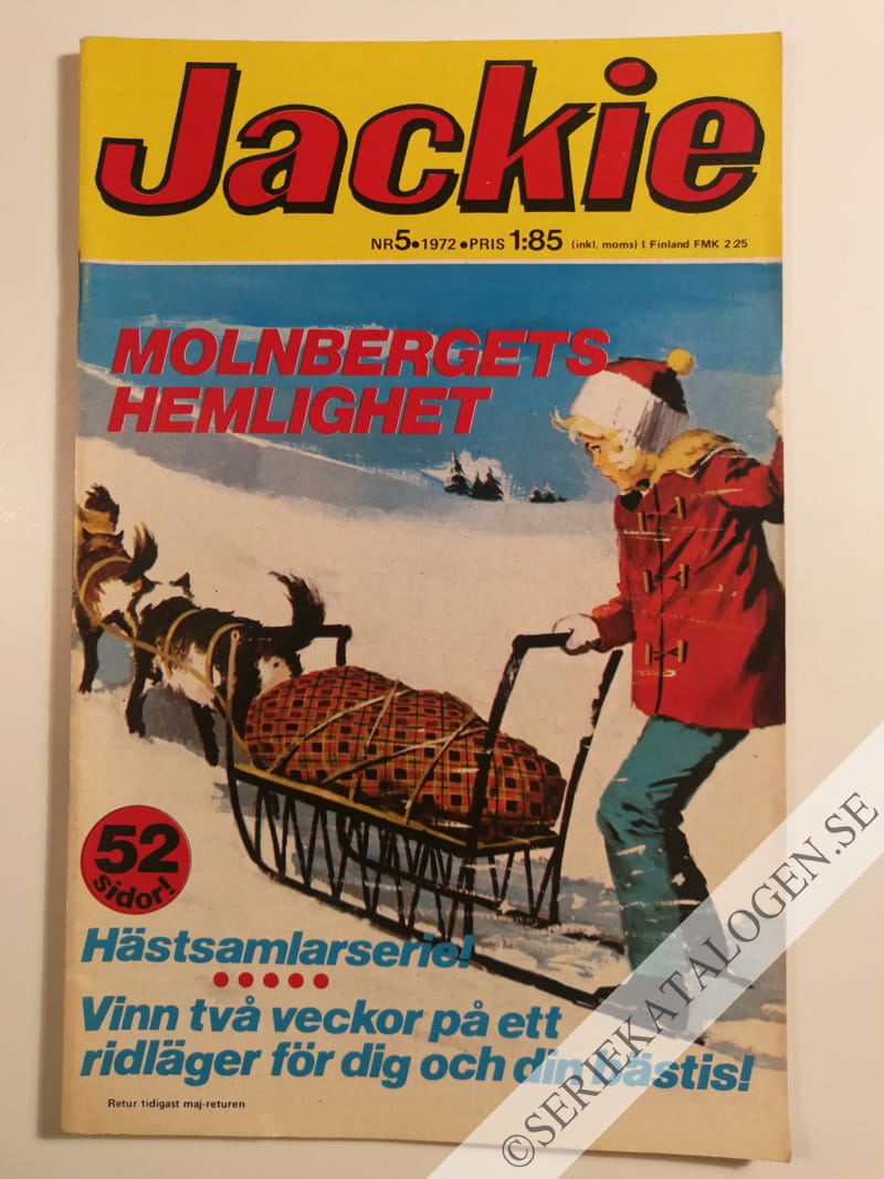 Framsida på Jackie #5 (1972)