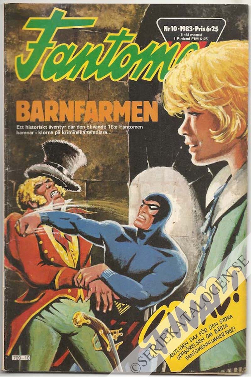 Framsida på Fantomen #10 (1983)