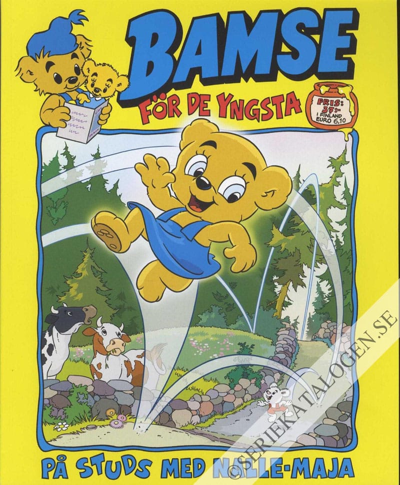 Framsida på Bamse för de yngsta På studs med Nalle-Maja (2018)