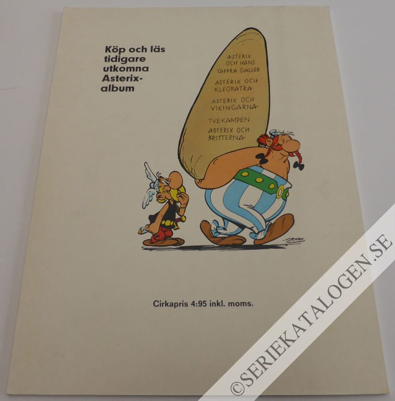 Baksida på Asterix drar i fält (1971)