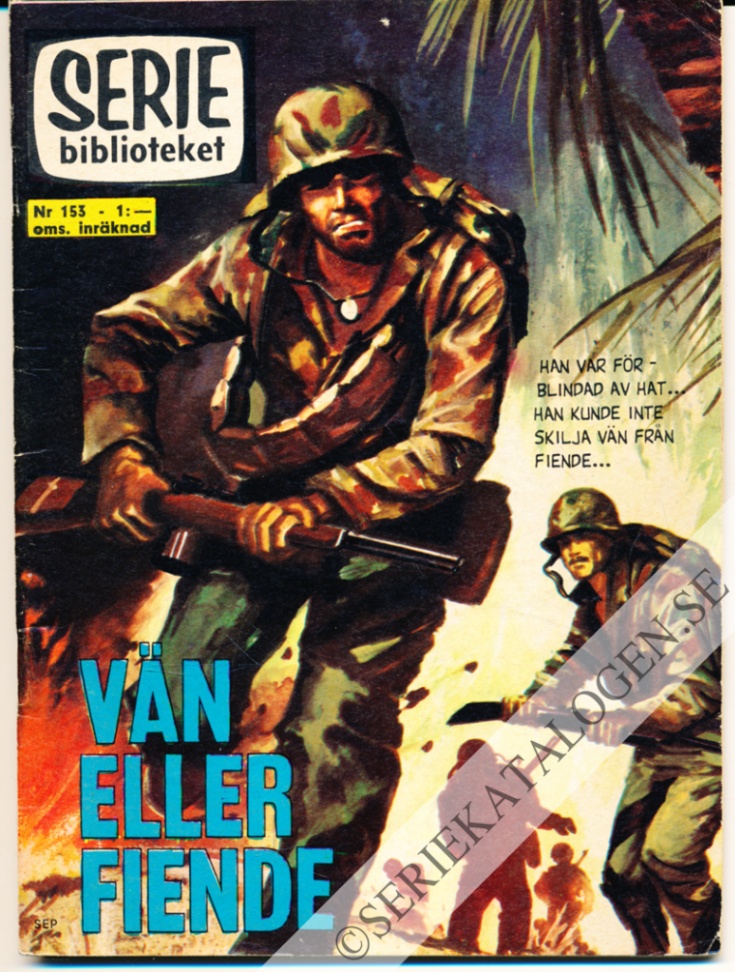 Framsida på Seriebiblioteket #153 - Vän eller fiende (1966)