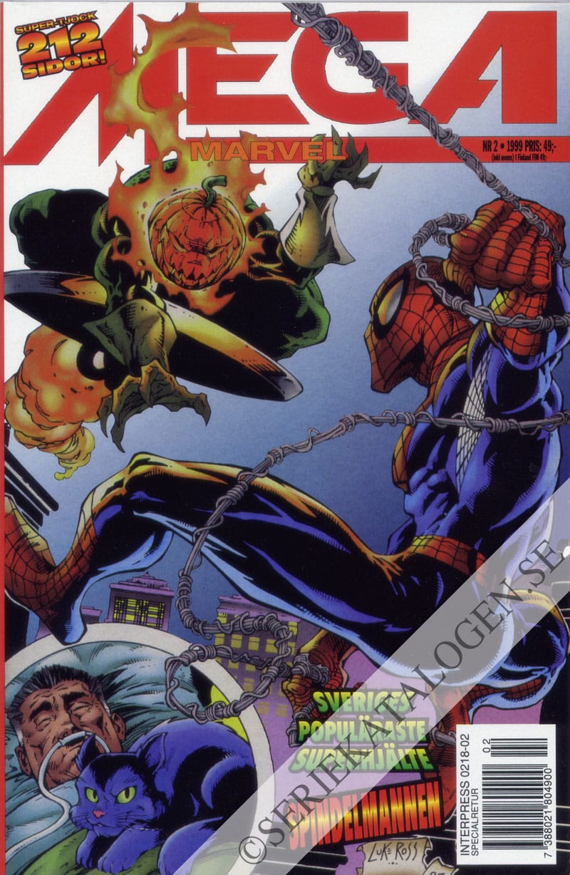 Framsida på Mega Marvel Spider-Man (1999)