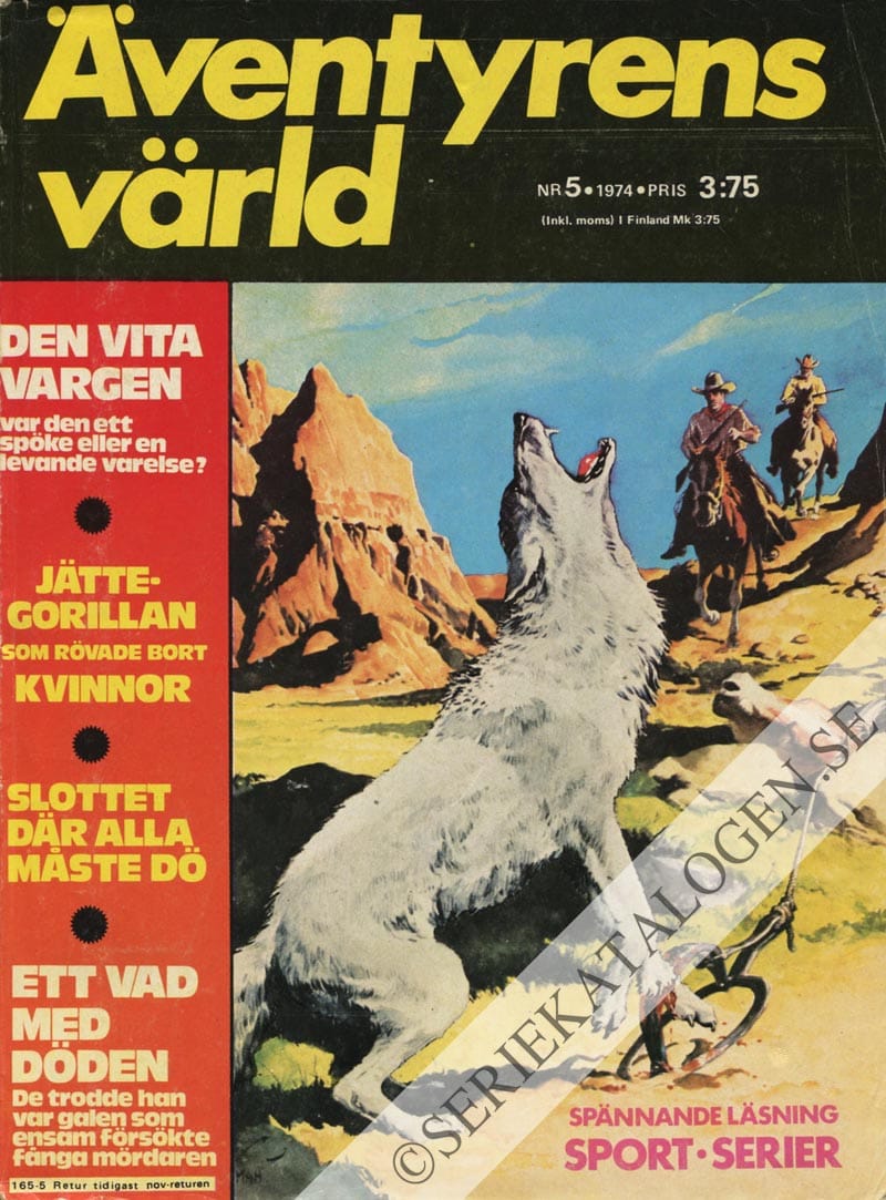 Framsida på Äventyrens värld #5 (1974)