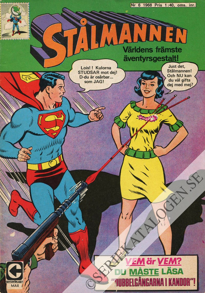 Framsida på Stålmannen #6 (1968)
