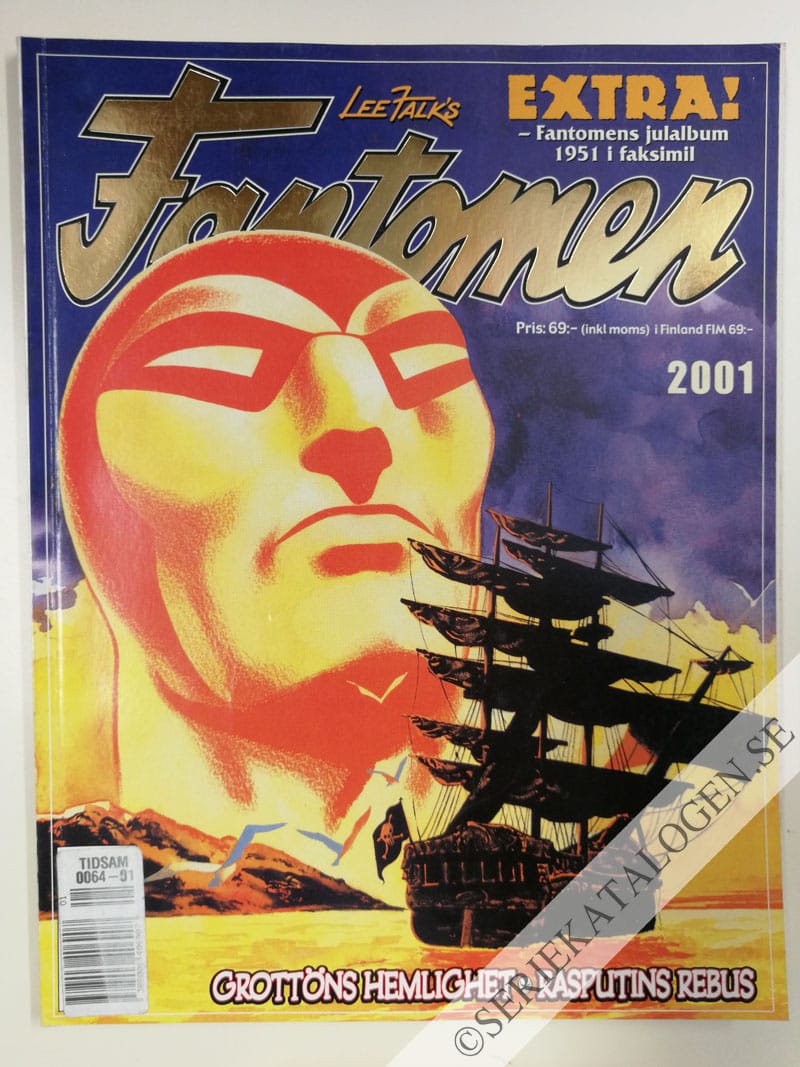 Framsida på Fantomen Grottöns hemlighet - Rasputins rebus (2001)