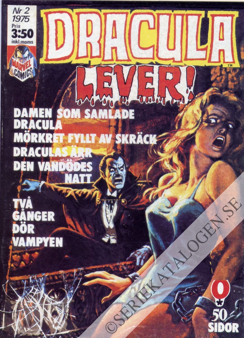 Framsida på Dracula lever! #2 (1975)