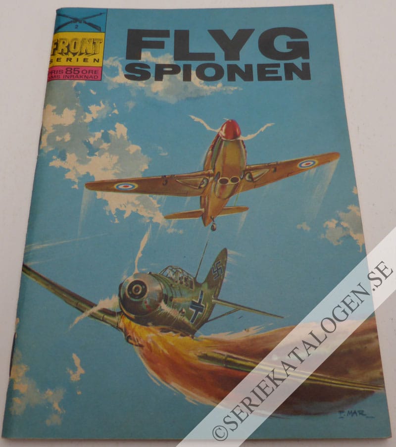 Framsida på Frontserien Flygspionen (1965)
