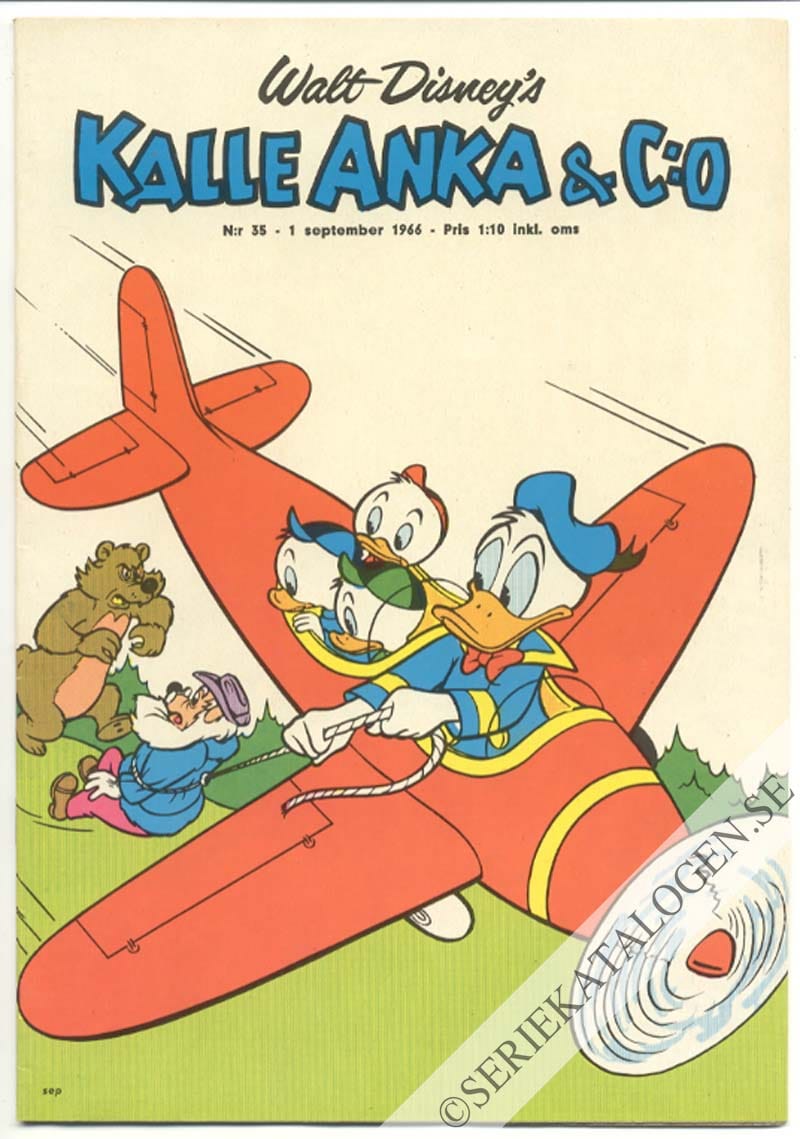Framsida på Kalle Anka & C:o #35 (1966)