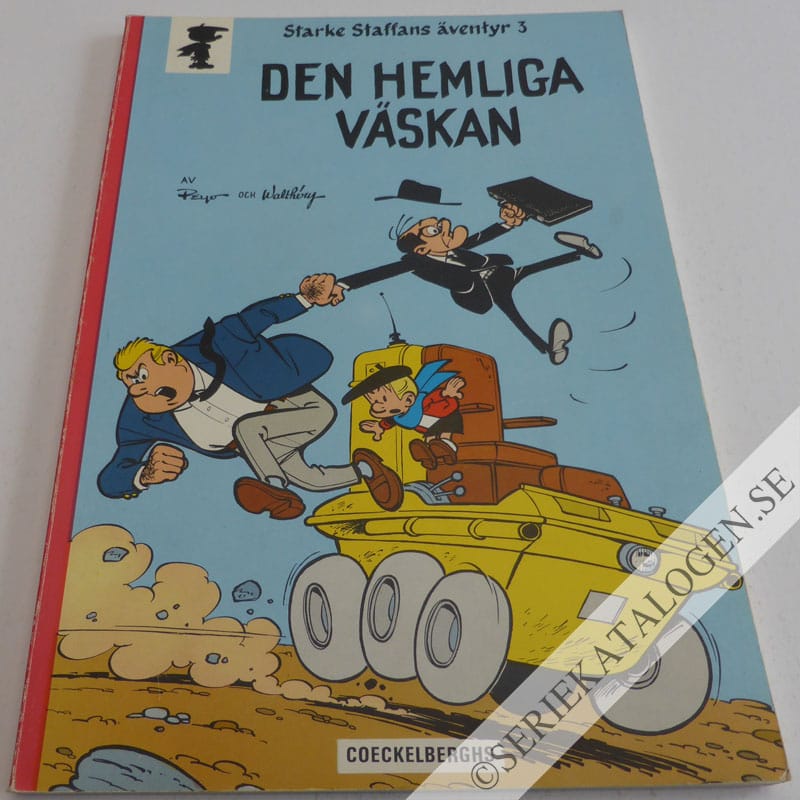 Framsida på Starke Staffans äventyr Den hemliga väskan (1974)