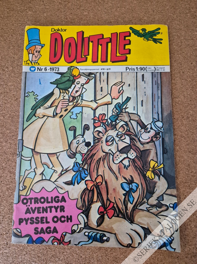 Framsida på Doktor Dolittle #6 (1973)