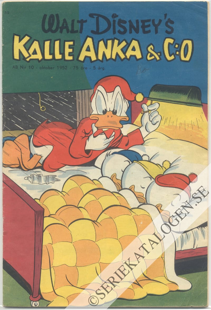 Framsida på Kalle Anka & C:o #10 (1952)