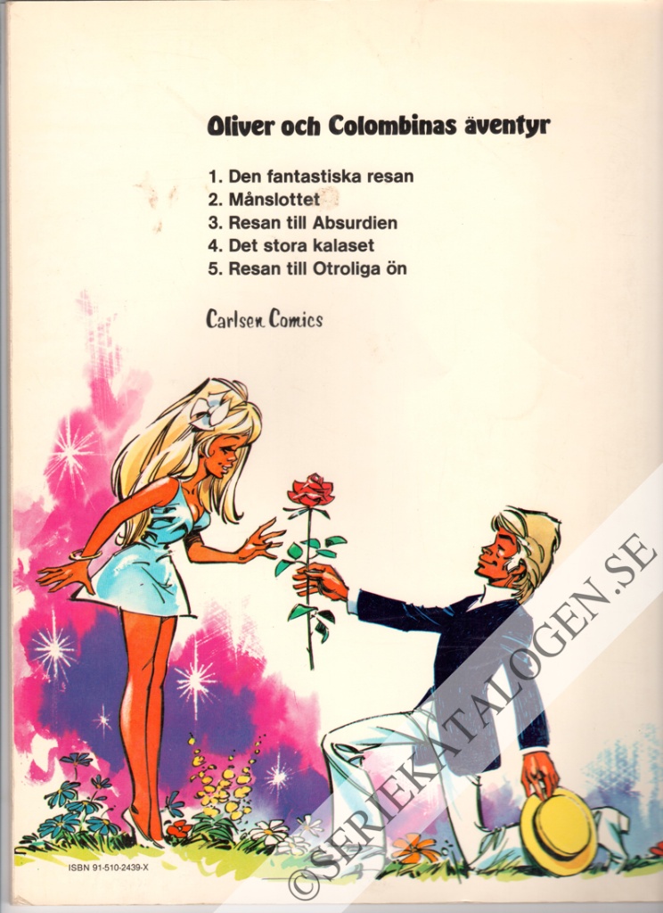 Baksida på Resan till Otroliga ön (1980)