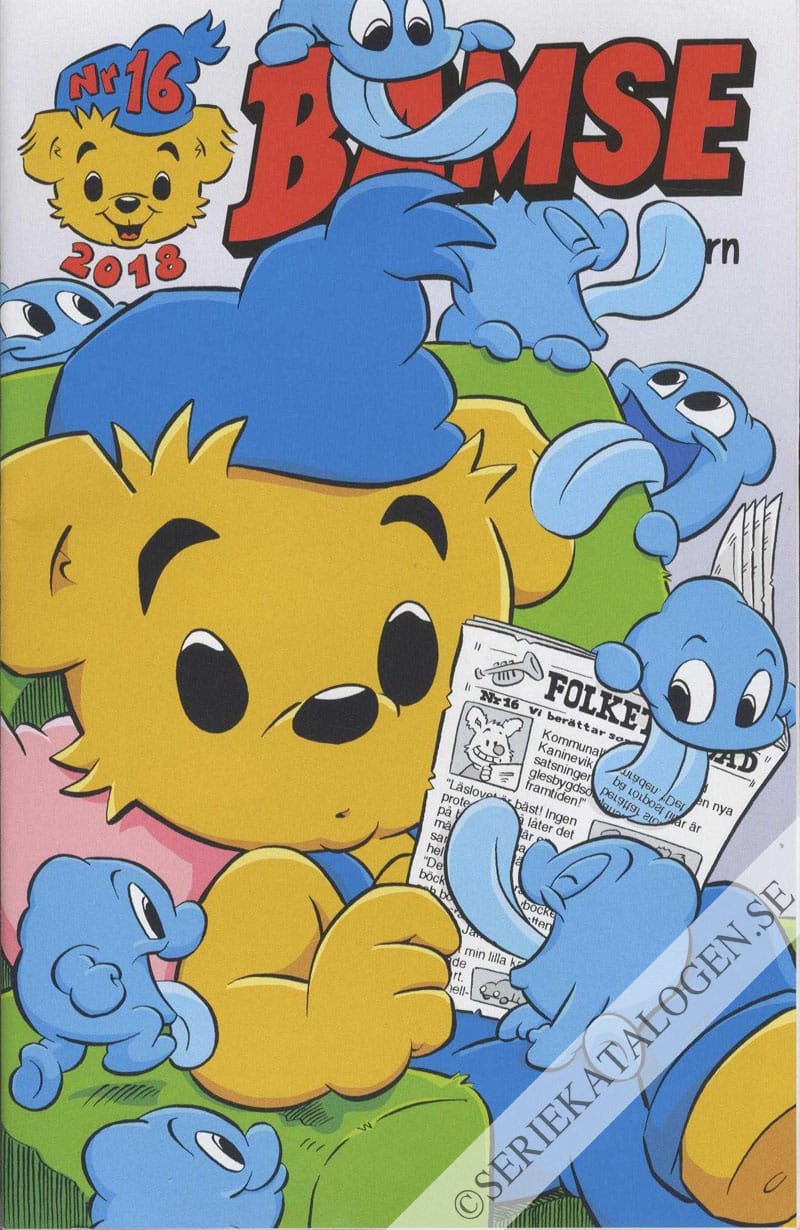 Framsida på Bamse #16 (2018)