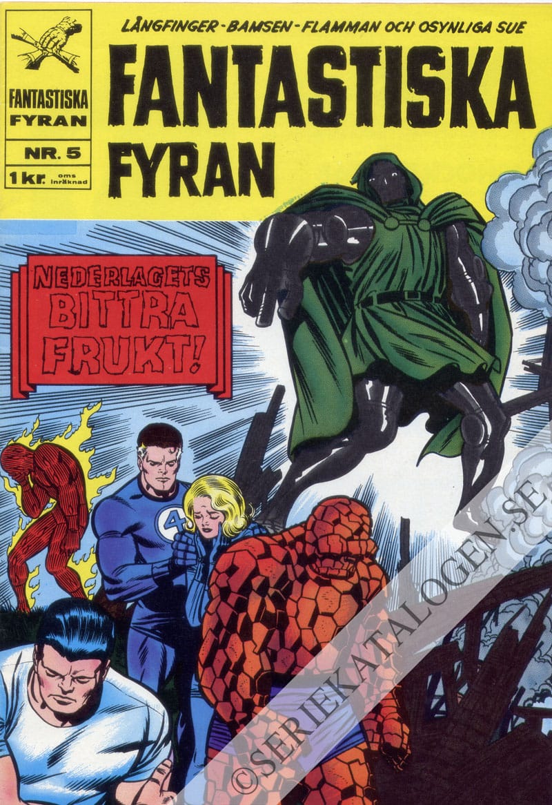 Framsida på Fantastiska Fyran #5 (1967)