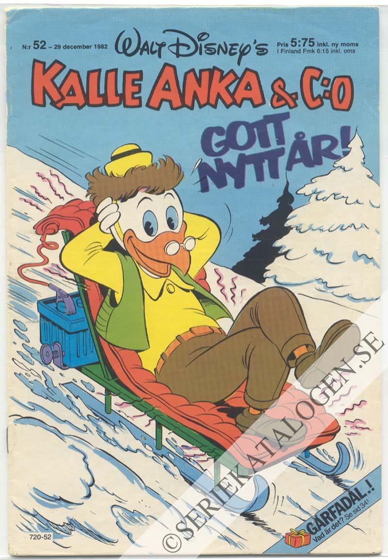 Framsida på Kalle Anka & C:o #52 (1982)