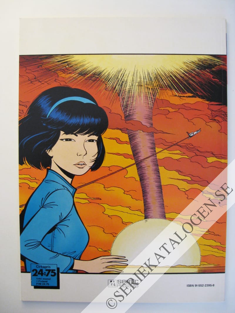 Baksida på Livsfarlig vind (1983)