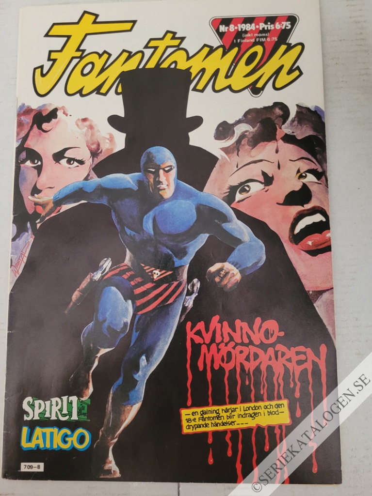 Framsida på Fantomen #8 (1984)