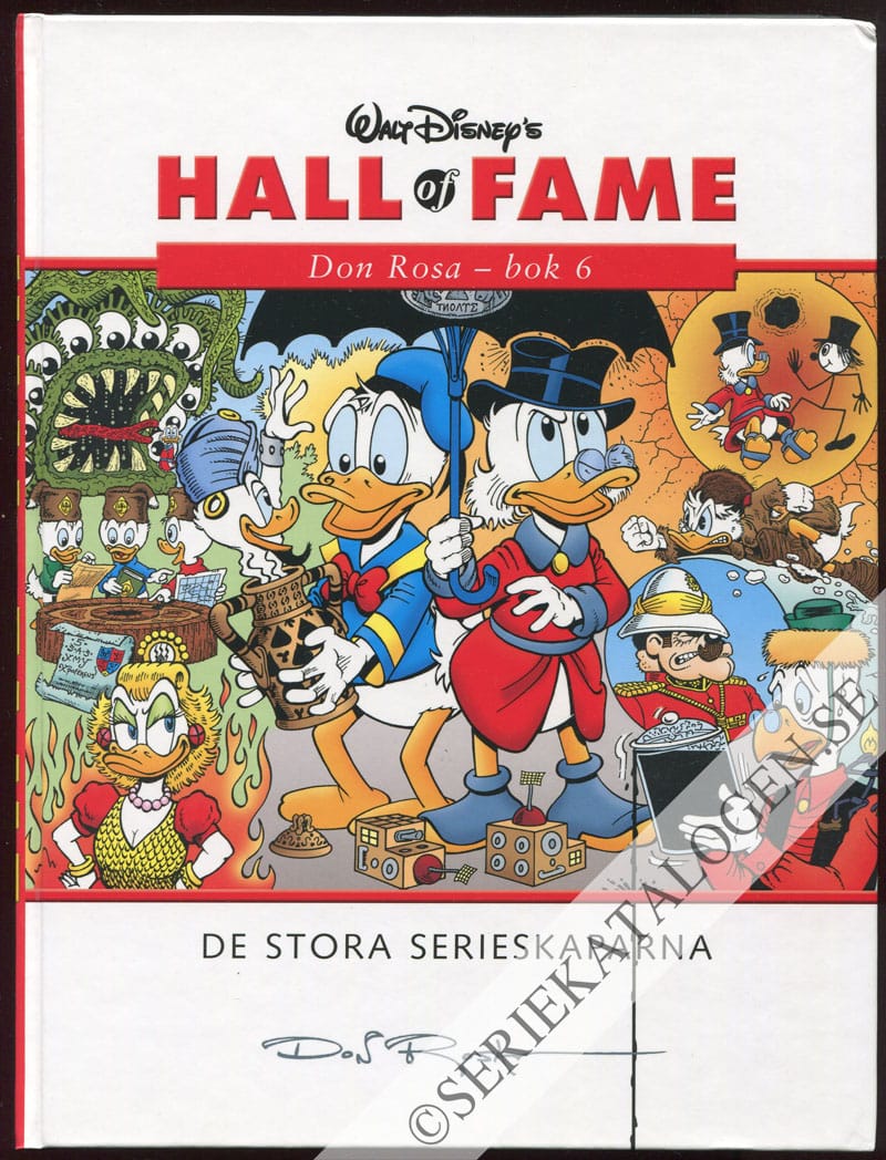 Framsida utan skyddsomslag på Don Rosa - bok 6 (2008)