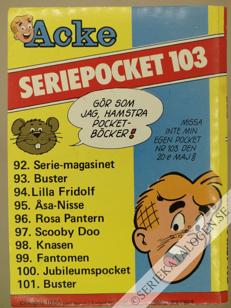 Baksida på Lilla Fridolf (1981)