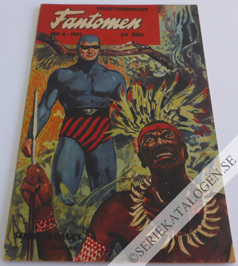 Framsida på Fantomen #6 (1951)