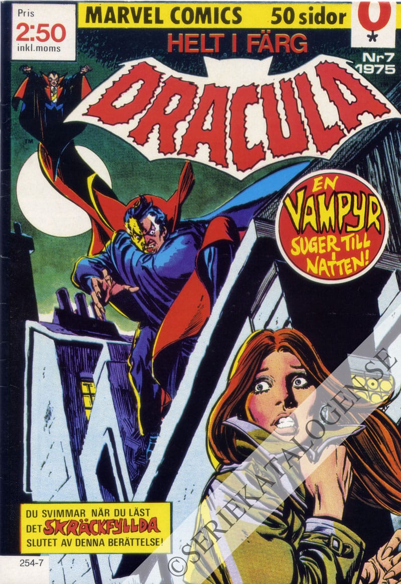 Framsida på Dracula #7 (1975)