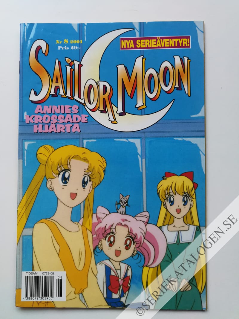 Framsida på Sailor Moon #8 - Annies krossade hjärta (2001)