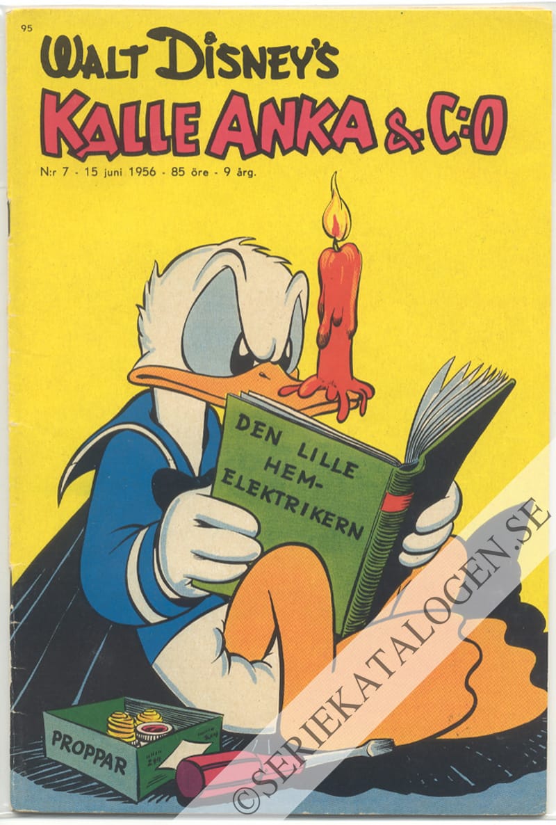 Framsida på Kalle Anka & C:o #7 (1956)